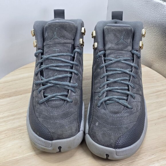Jordan 12 Retro Womens Size 8 GS Mid Dark Grey 6.5Y EUC - Picture 4 of 9